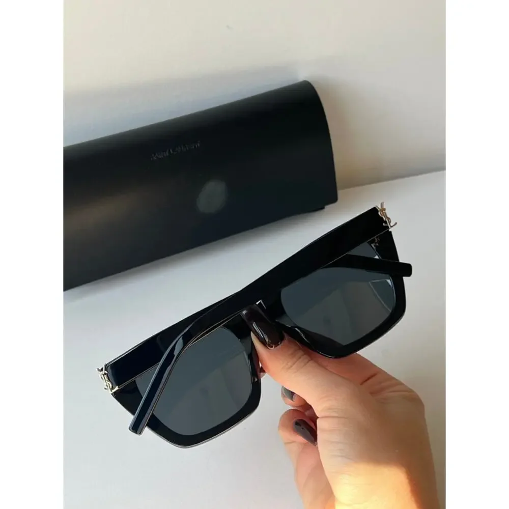 NEW Saint Laurent SL M143 Sunglasses in Black